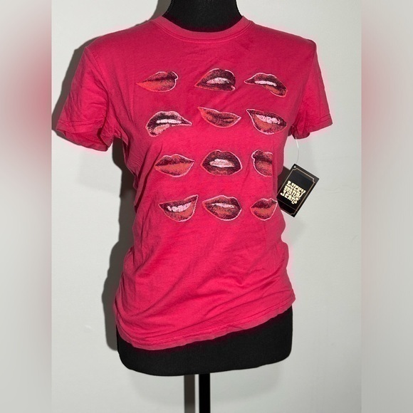Lucky Brand Jeans Lips Shirt Size XS - Picture 1 of 16